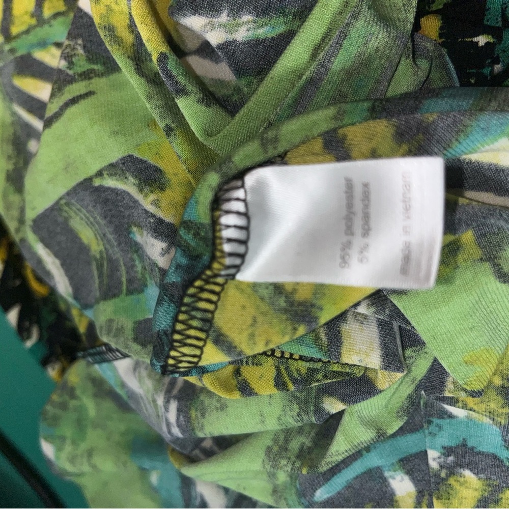 Lane Bryant Tropical Tribal Print Blouse Sz 22/24 - Picture 7 of 8